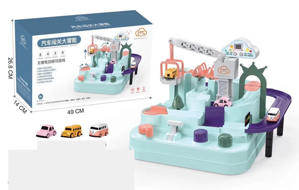Toschi Car Adventure New Product Rail Car Toy Macaron Color