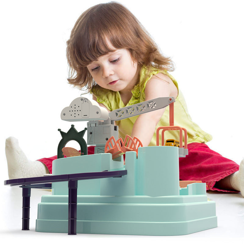 Toschi Car Adventure New Product Rail Car Toy Macaron Color