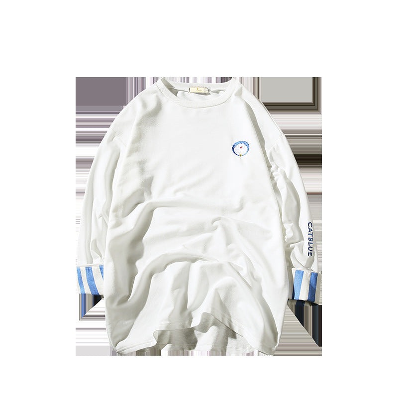 Quarter Sleeve Men's Loose T-Shirt Top Fashion Men's Sweater Autumn Clothes - clickit2shipit