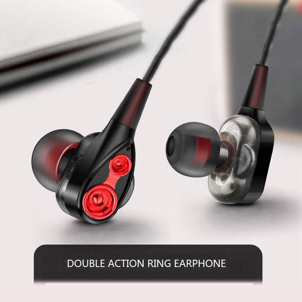 Headphone Dual-Moving Coil Headset Wire-Controlled Gaming Headset With Mic - clickit2shipit