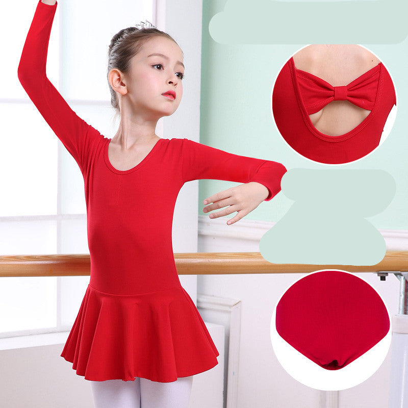 Children's Dance Clothes, Girls' Practice Clothes, Girls Short-sleeved Tutu - clickit2shipit