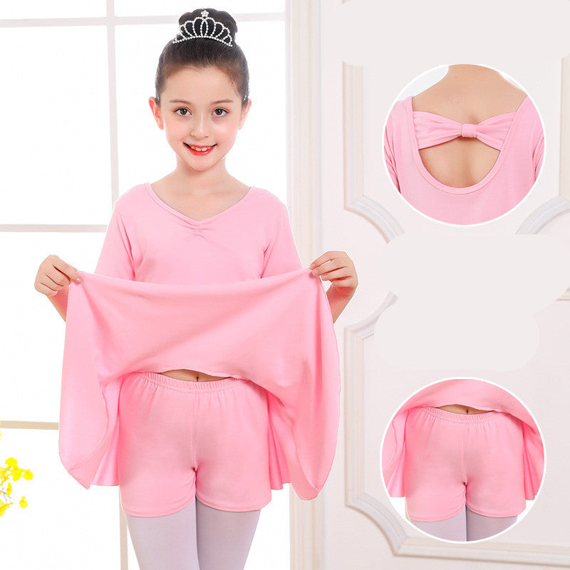 Children's Dance Clothes, Girls' Practice Clothes, Girls Short-sleeved Tutu - clickit2shipit