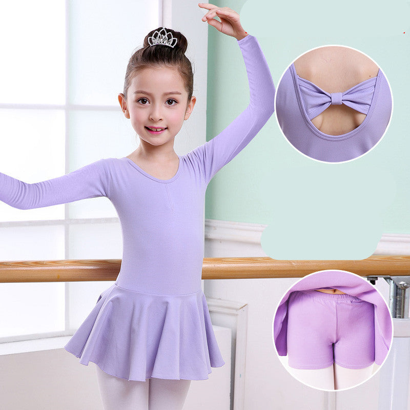 Children's Dance Clothes, Girls' Practice Clothes, Girls Short-sleeved Tutu - clickit2shipit