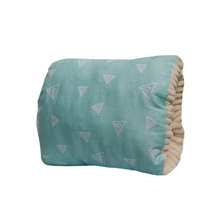 Adjustable Baby Cotton Nursing Arm Pillow Breastfeeding Washable Baby Infant Nursing Breastfeeding Pillow Cushion Arm Pad in mint green.