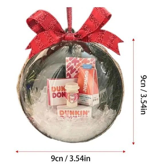 Christmas Tree Decoration Transparent Ball Hanging Decoration Scene Layout Hanging Decoration - clickit2shipit