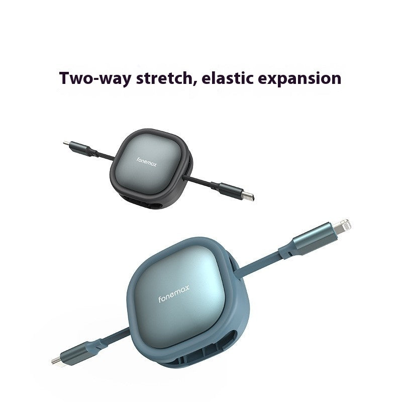 Telescopic Data Cable Mobile Phone PD Fast Charging Portable Charging Cable - clickit2shipit