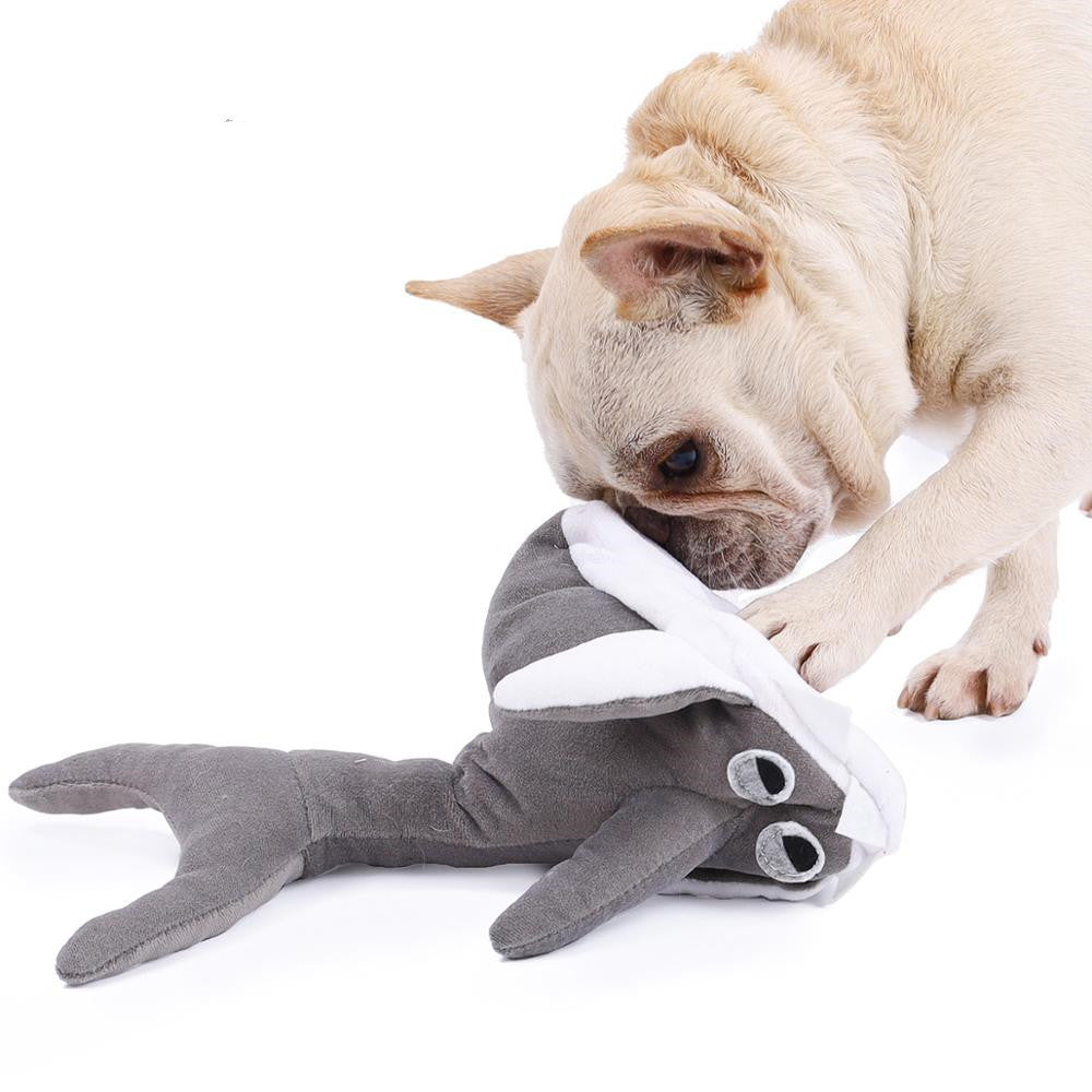 New product pet plush toy shark doll - clickit2shipit