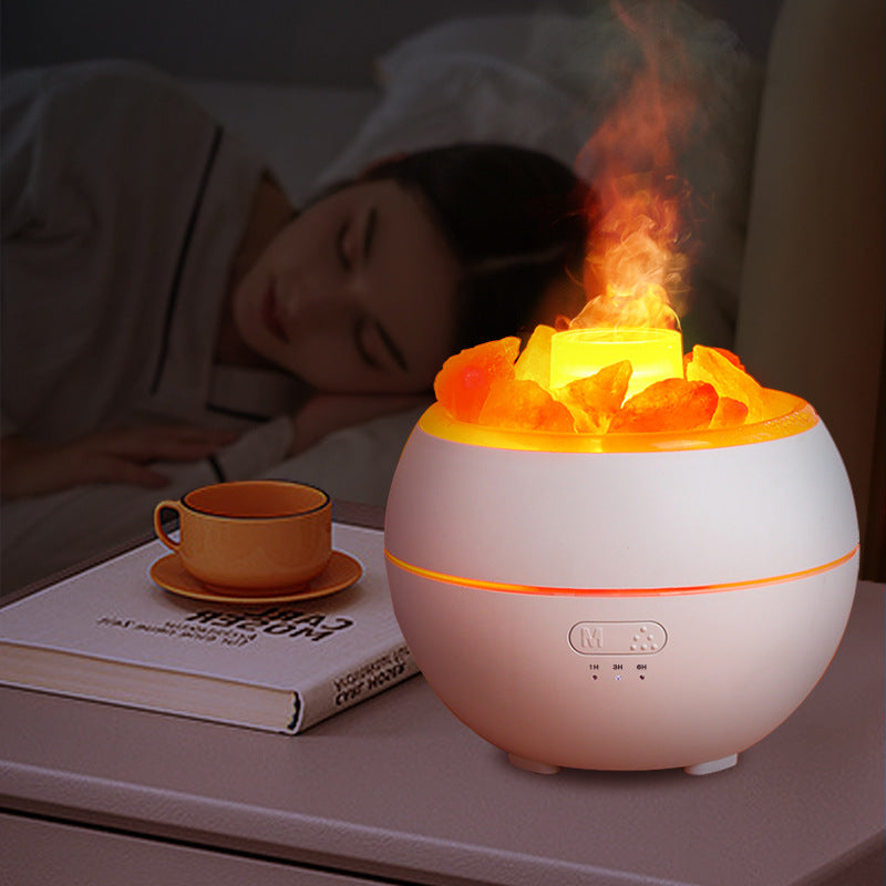 Salt Stone Simulation Flame Aromatherapy Machine - clickit2shipit