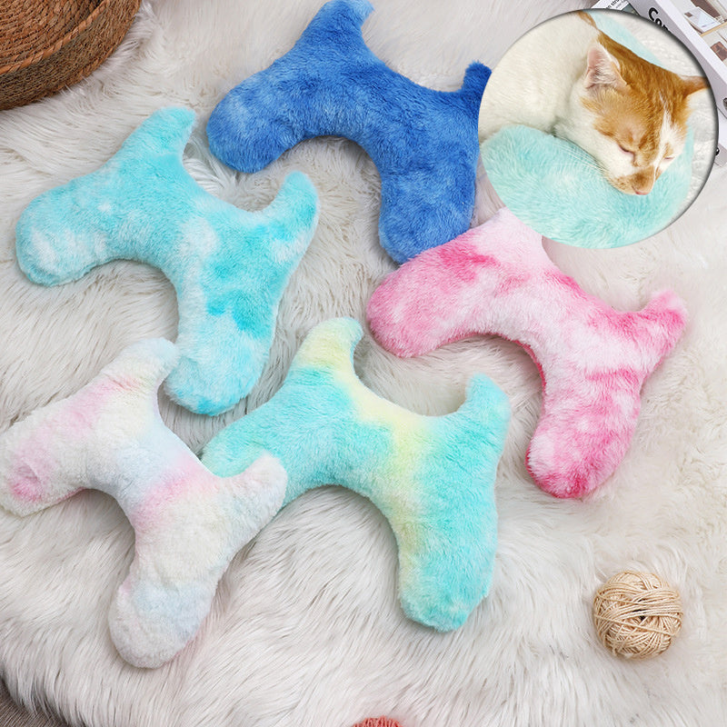 Pet Pillow Super Soft Tie-dyed Plush Cat Supplies Pet Products - clickit2shipit