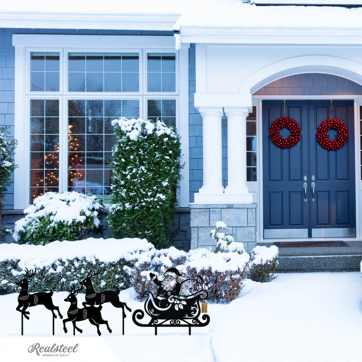 Outdoor Decoration Metal Silhouette Art In Outdoor Garden Decoration - clickit2shipit