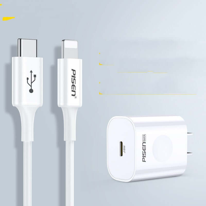 White Fast Charger Cable Single Line - clickit2shipit