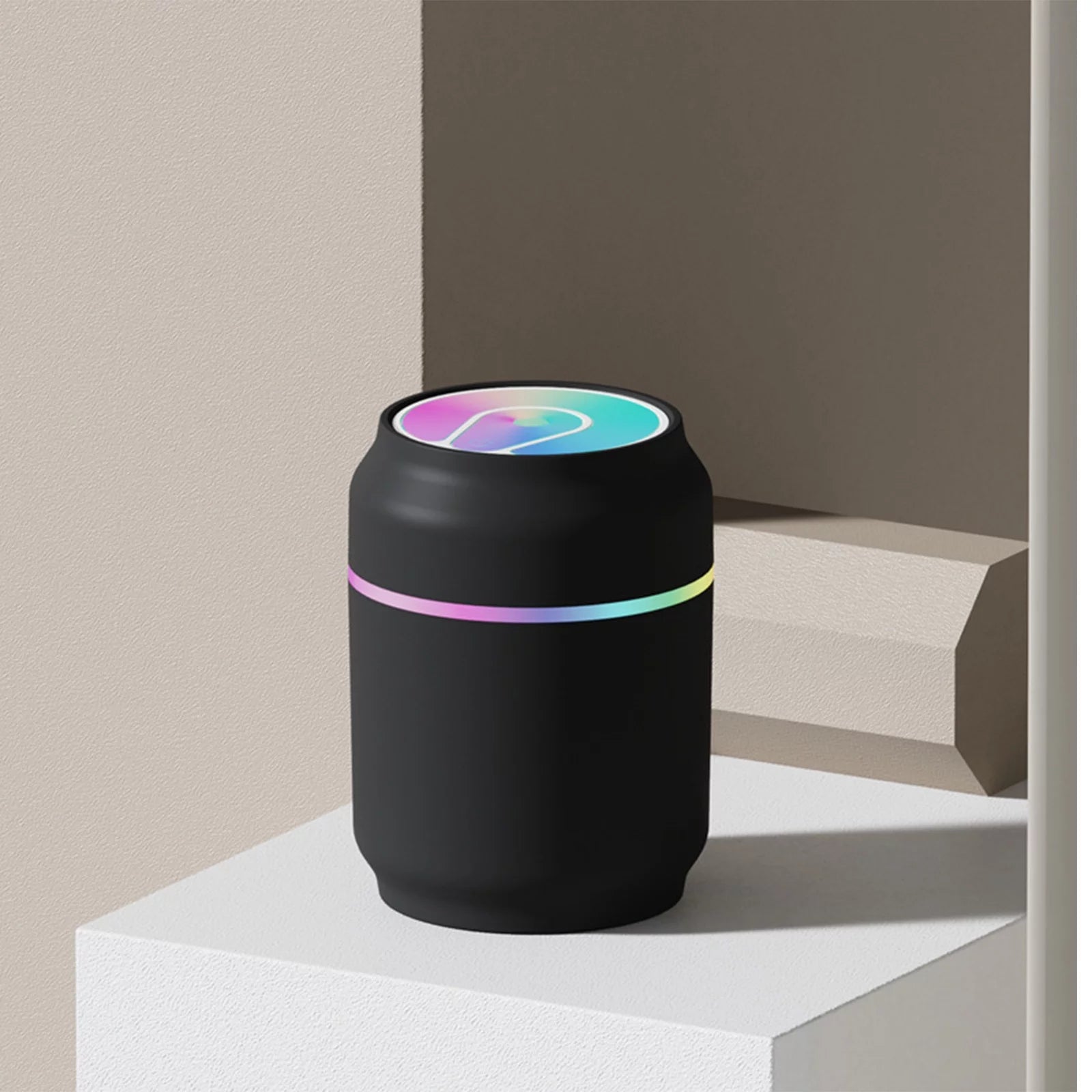 Mini USB Aromatherapy Humidifier – 2-Speed Cool Mist with LED Light for Car, Office & Home