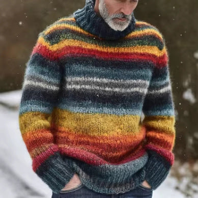 Japanese-Style Contrast-Colored 3D-Printed Turtleneck Top