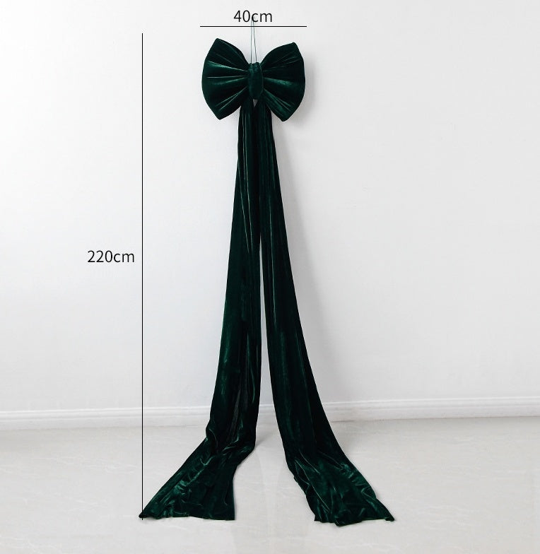 Christmas Decoration Velvet Large Bow Decoration - clickit2shipit