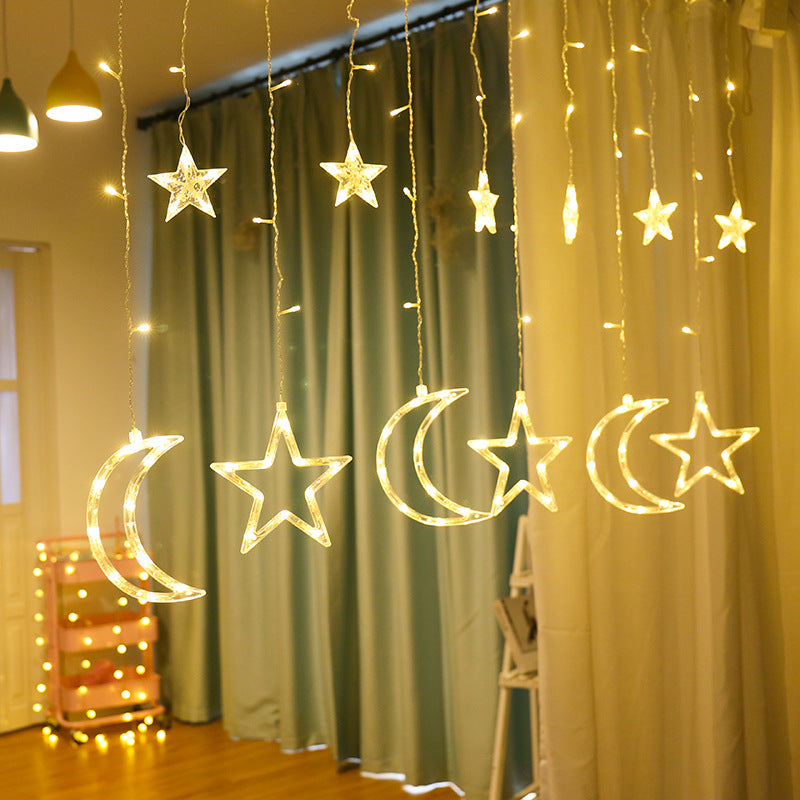 Christmas Curtain Shop Window Lights - clickit2shipit