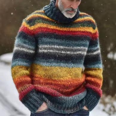 Japanese-Style Contrast-Colored 3D-Printed Turtleneck Top