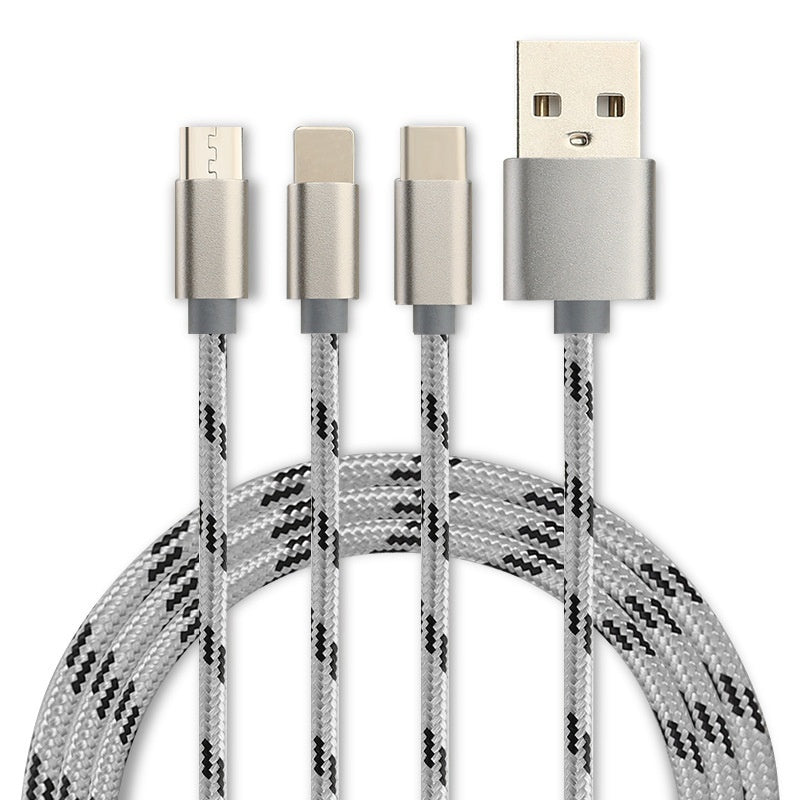 Three-in-one Mobile Phone Charging Cable - clickit2shipit