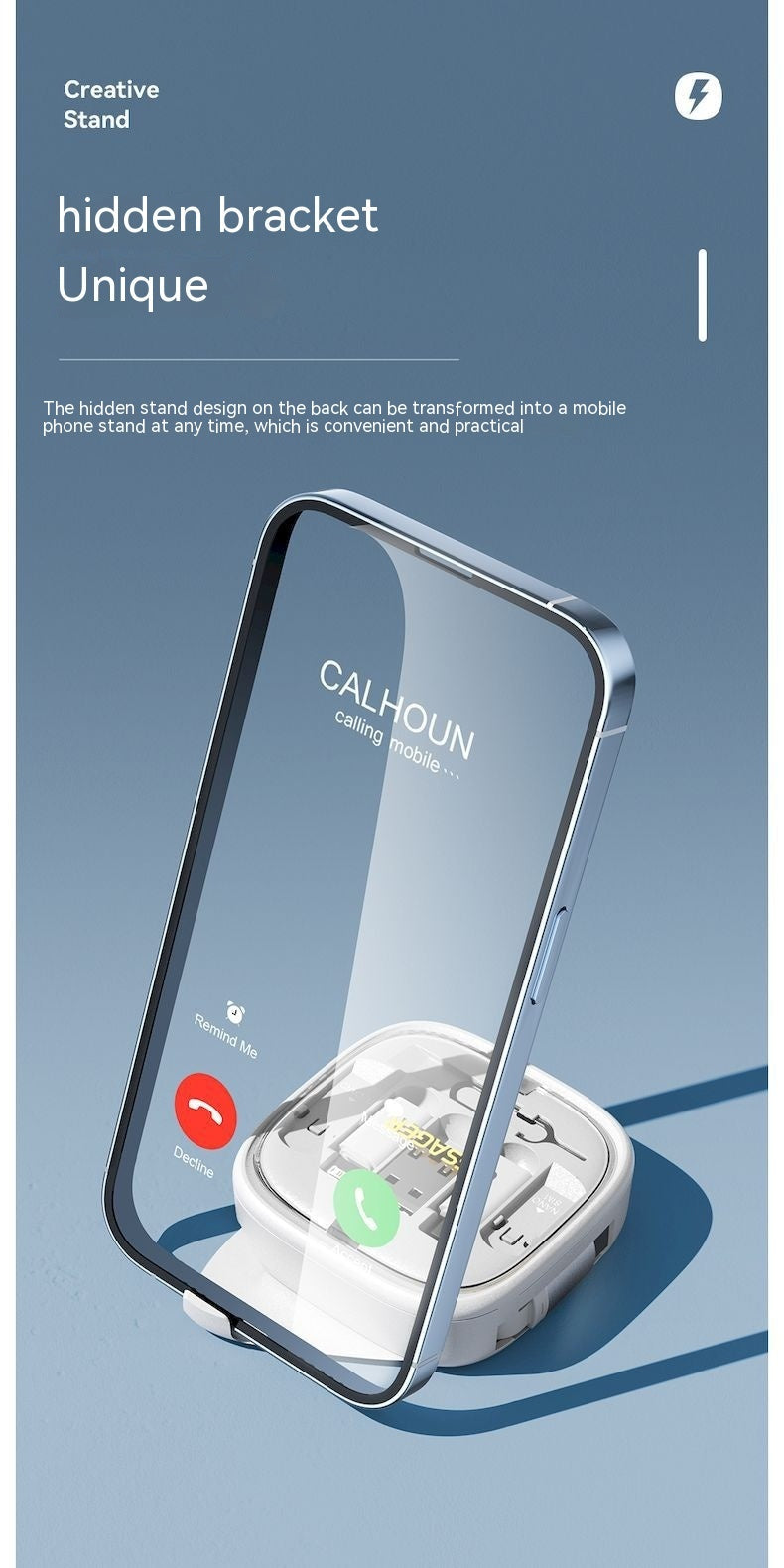 Data Cable Flexible Wire Storage 60W Fast Charging Multi-function Mobile Phone Charging Interface Box - clickit2shipit