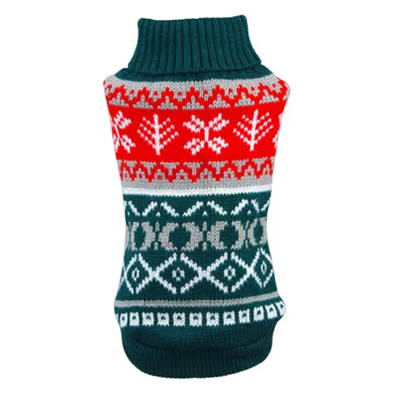 Fashion Pet Geometric Diamond Plaid Sweater - clickit2shipit