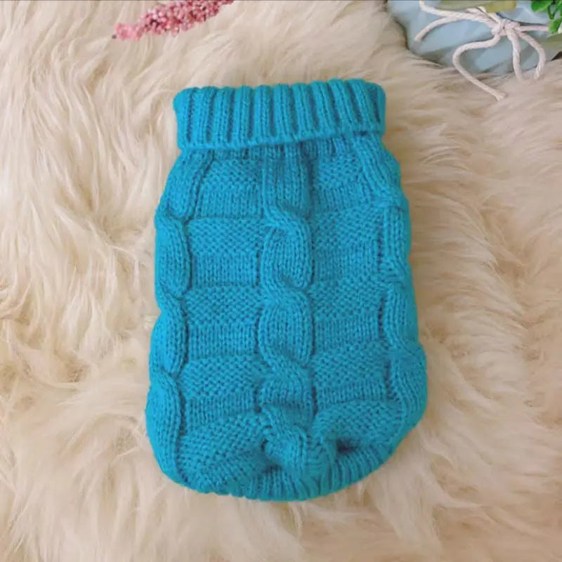 Cat Clothes Cat Pet Supplies Autumn Winter Knitted Sweater Cute Net Red - clickit2shipit