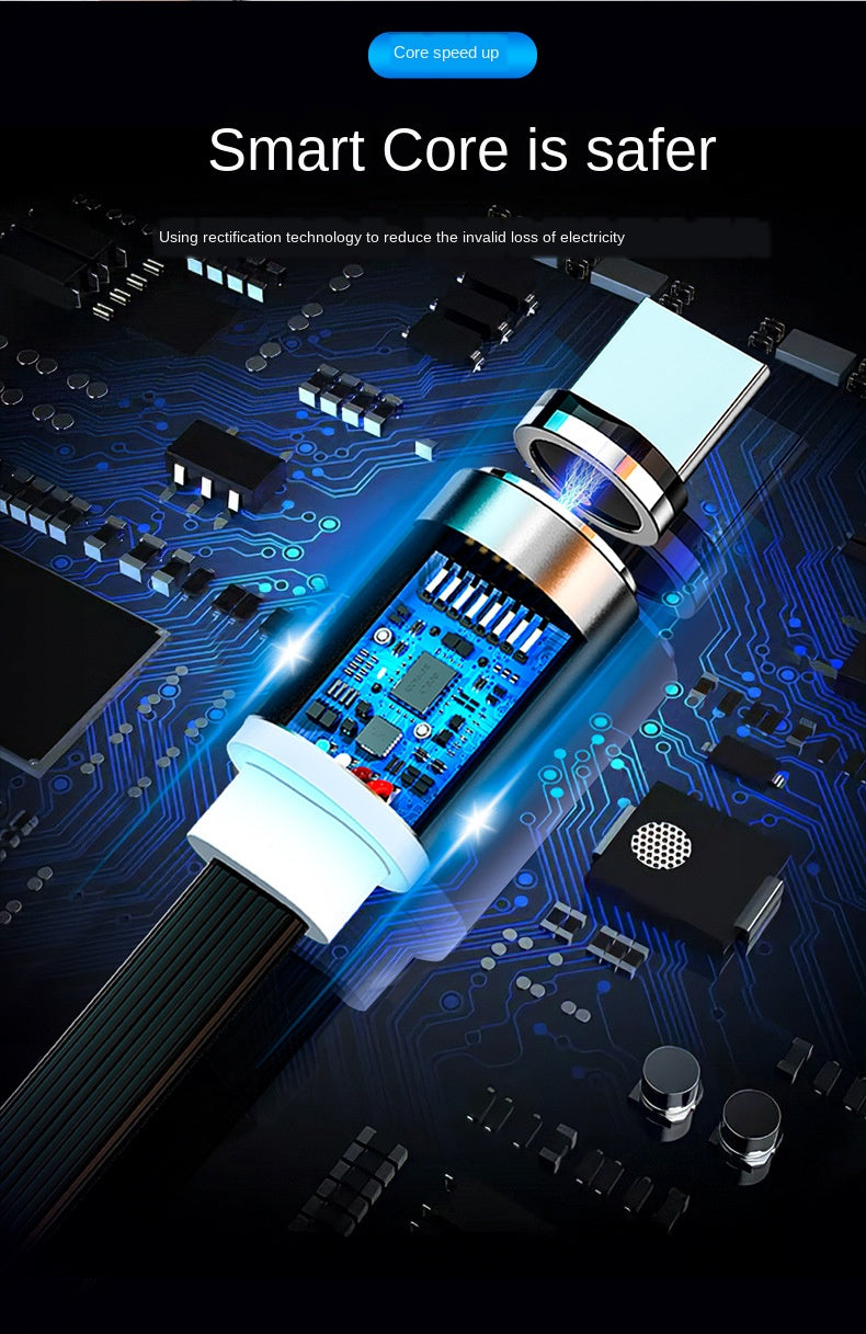 Magnetic Sucker 3-in-1 Data Cable - clickit2shipit