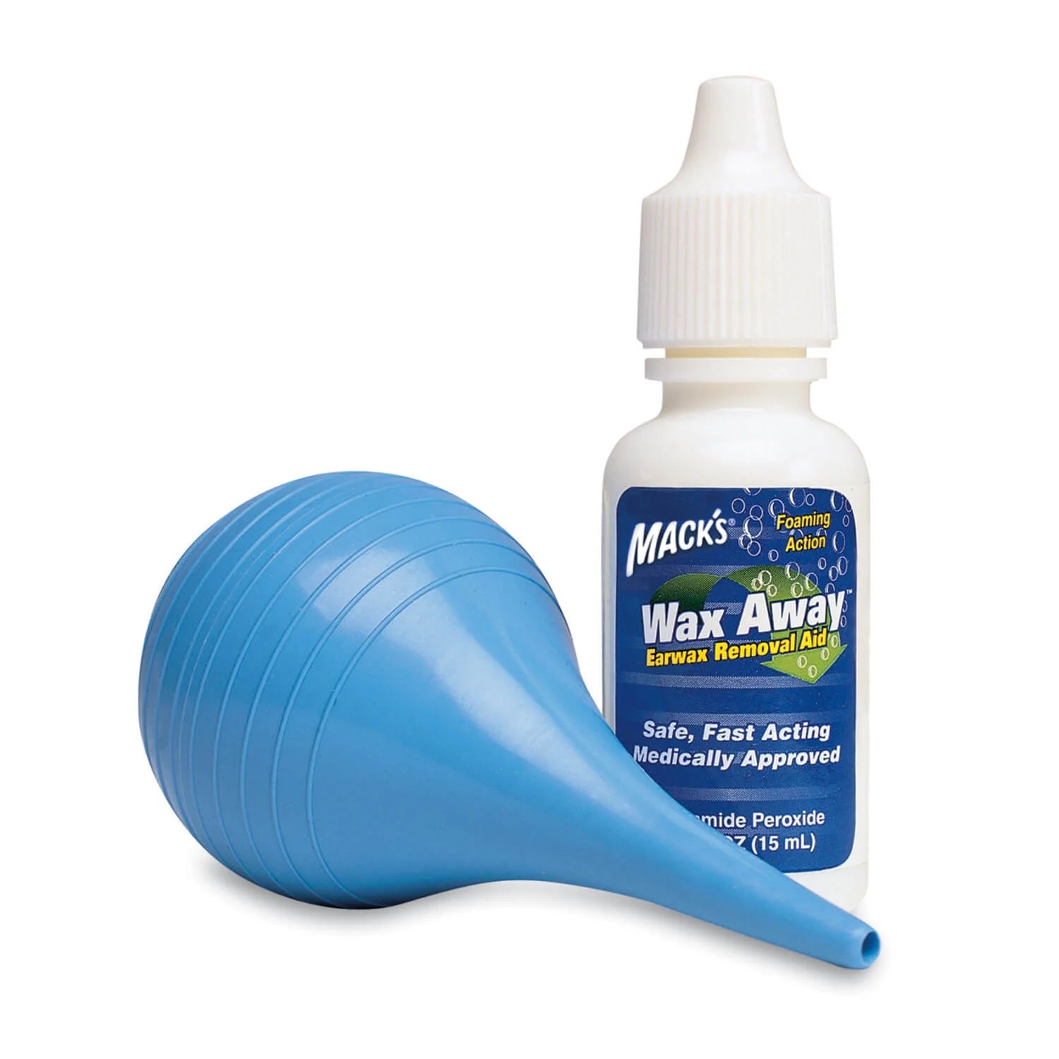 Wax Away Ear Wax Removal System - 0.5 FL OZ Ear Drops with Ear Syringe