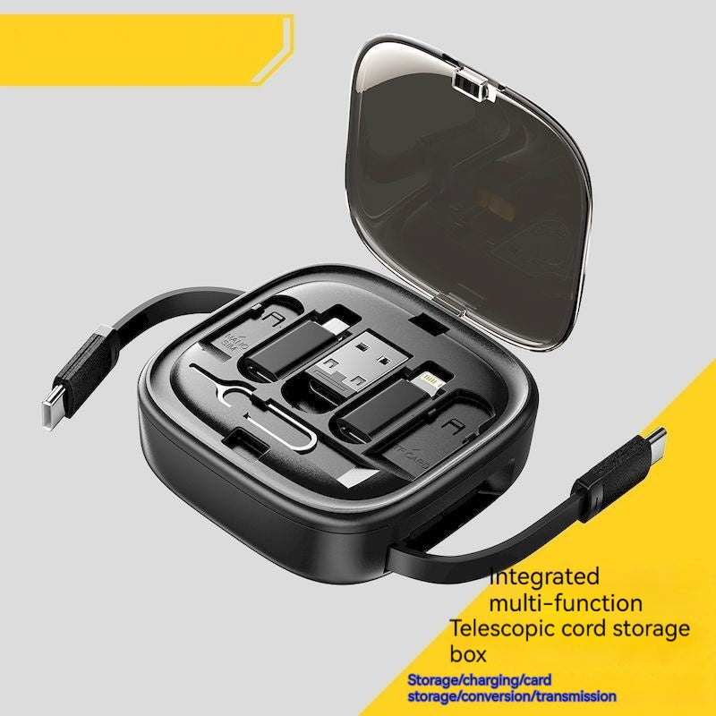 Data Cable Flexible Wire Storage 60W Fast Charging Multi-function Mobile Phone Charging Interface Box - clickit2shipit