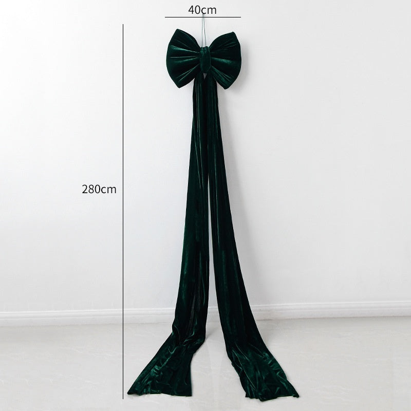 Christmas Decoration Velvet Large Bow Decoration - clickit2shipit