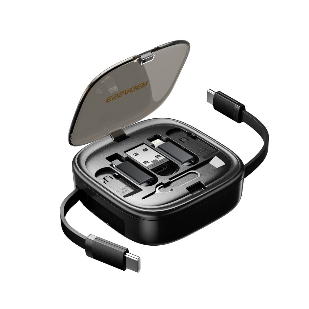 Data Cable Flexible Wire Storage 60W Fast Charging Multi-function Mobile Phone Charging Interface Box - clickit2shipit