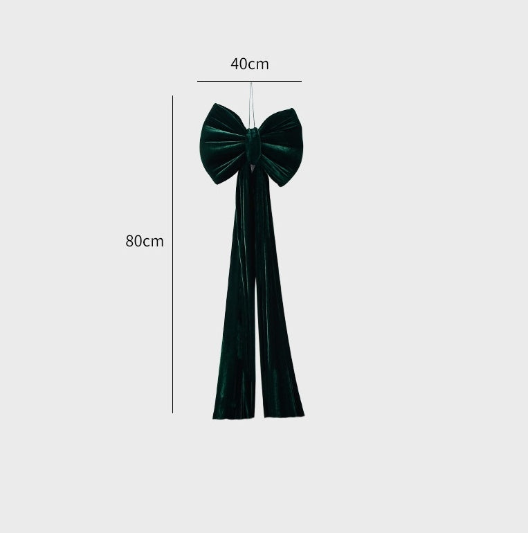 Christmas Decoration Velvet Large Bow Decoration - clickit2shipit