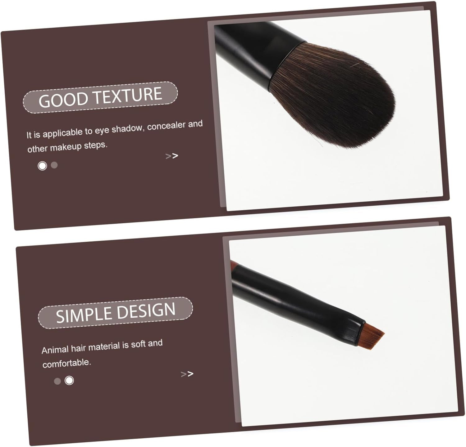 1Set Travel Makeup Brush Set Mini Portable Cosmetics Brush Set Soft Bristles for Eyeshadow and Concealer for Quick Touch-Ups the Go