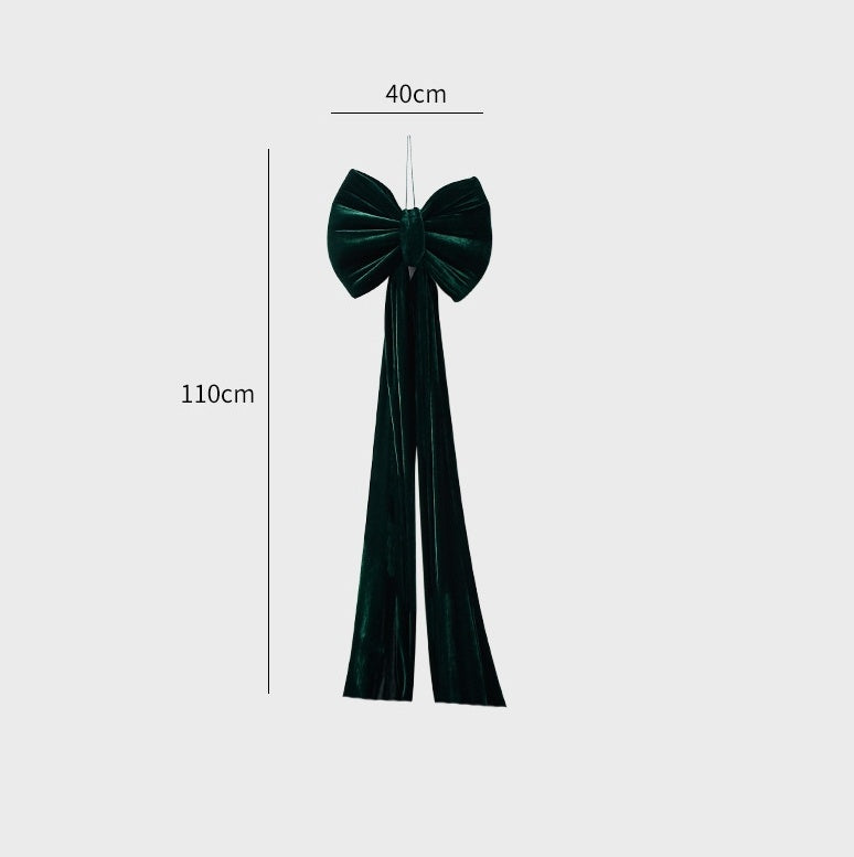 Christmas Decoration Velvet Large Bow Decoration - clickit2shipit