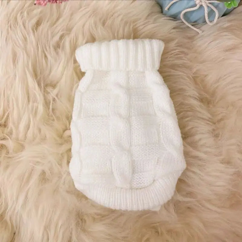 Cat Clothes Cat Pet Supplies Autumn Winter Knitted Sweater Cute Net Red - clickit2shipit