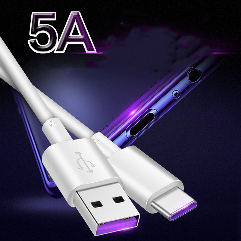 Type-c Data Cable 1 Meter 5A Super Fast Charge - clickit2shipit