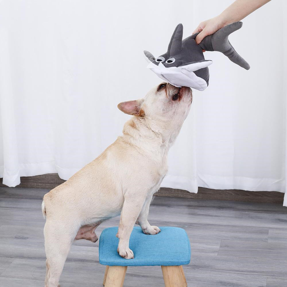 New product pet plush toy shark doll - clickit2shipit