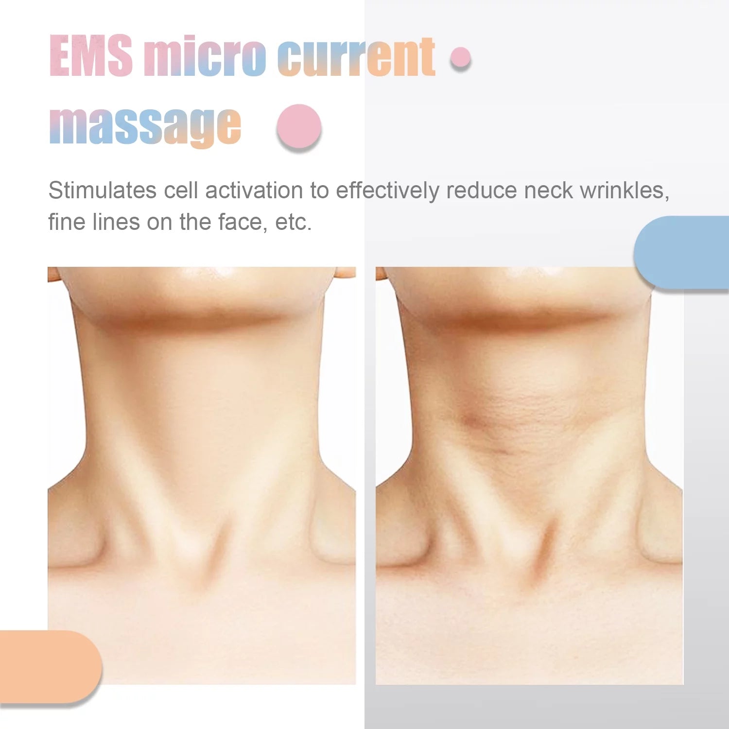 Skin Rejuvenation Beauty Device for Face & Neck – Triple Action LED, Heat & Vibration Technology for Lifting and Tightening Sagging Skin (Pink)