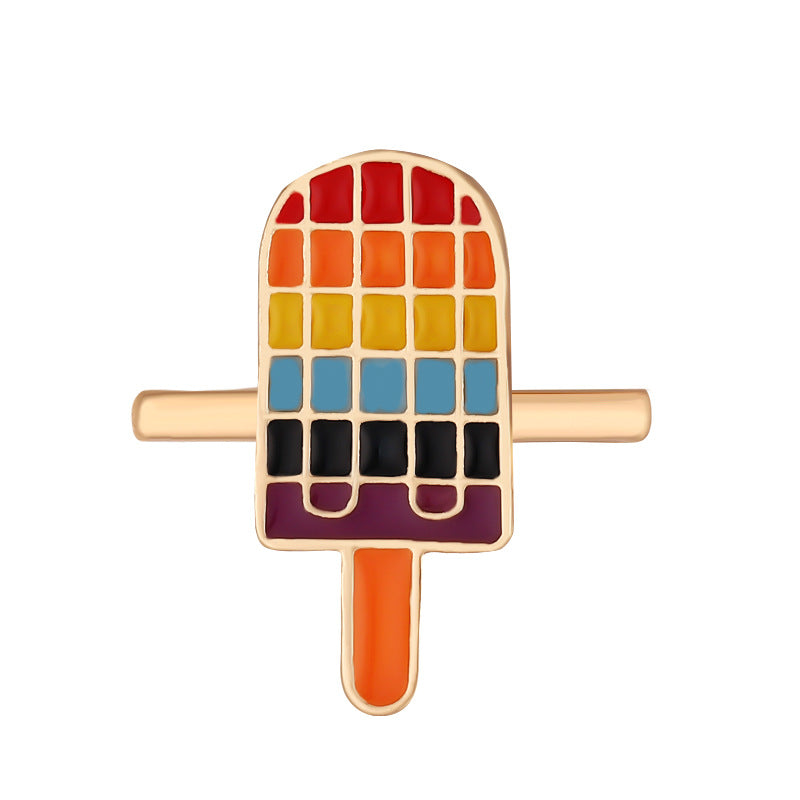 Cartoon Cute Rainbow Love Metal Wall Clock Band