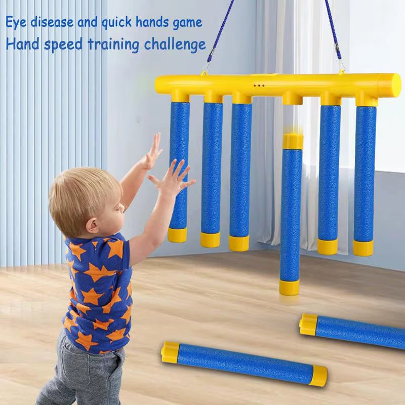 Falling Sticks Challenge: Interactive Reaction Training Toy for Kids and Parents
