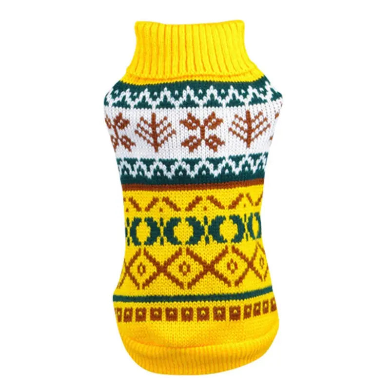 Fashion Pet Geometric Diamond Plaid Sweater - clickit2shipit