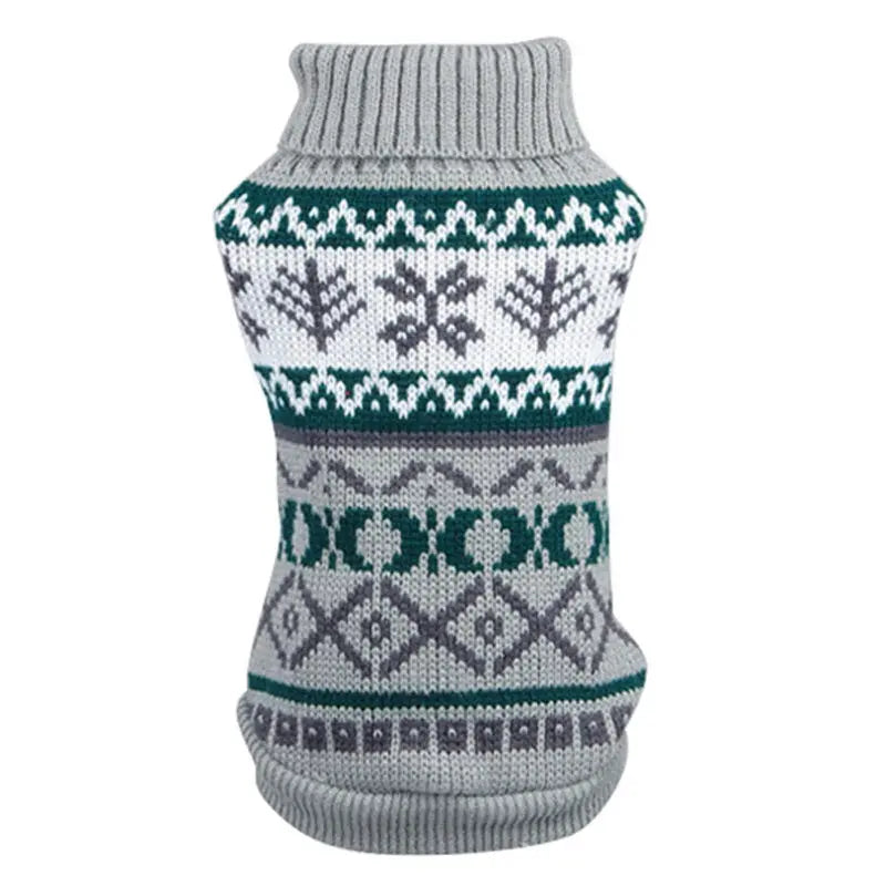 Fashion Pet Geometric Diamond Plaid Sweater - clickit2shipit