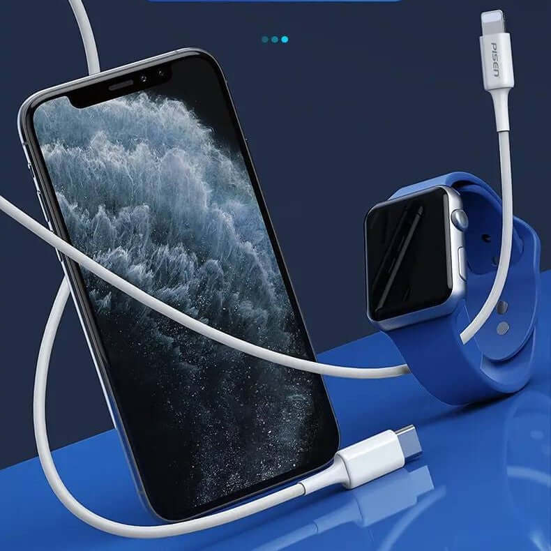 White Fast Charger Cable Single Line - clickit2shipit