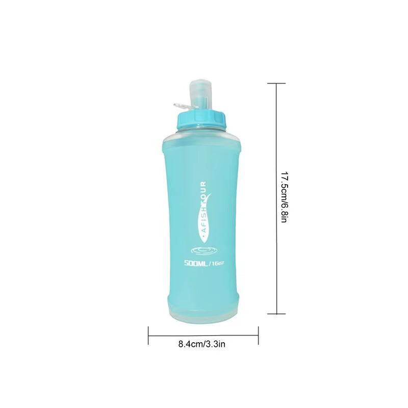 Expandable Sports Water Bottle – Flexible, Reusable Squeeze Bottle with Nozzle