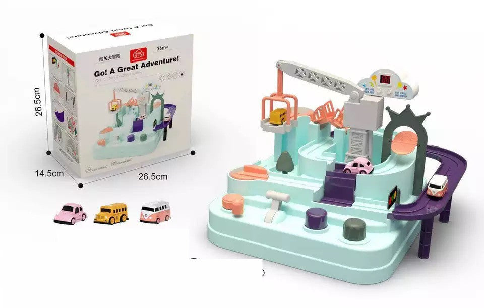 Toschi Car Adventure New Product Rail Car Toy Macaron Color