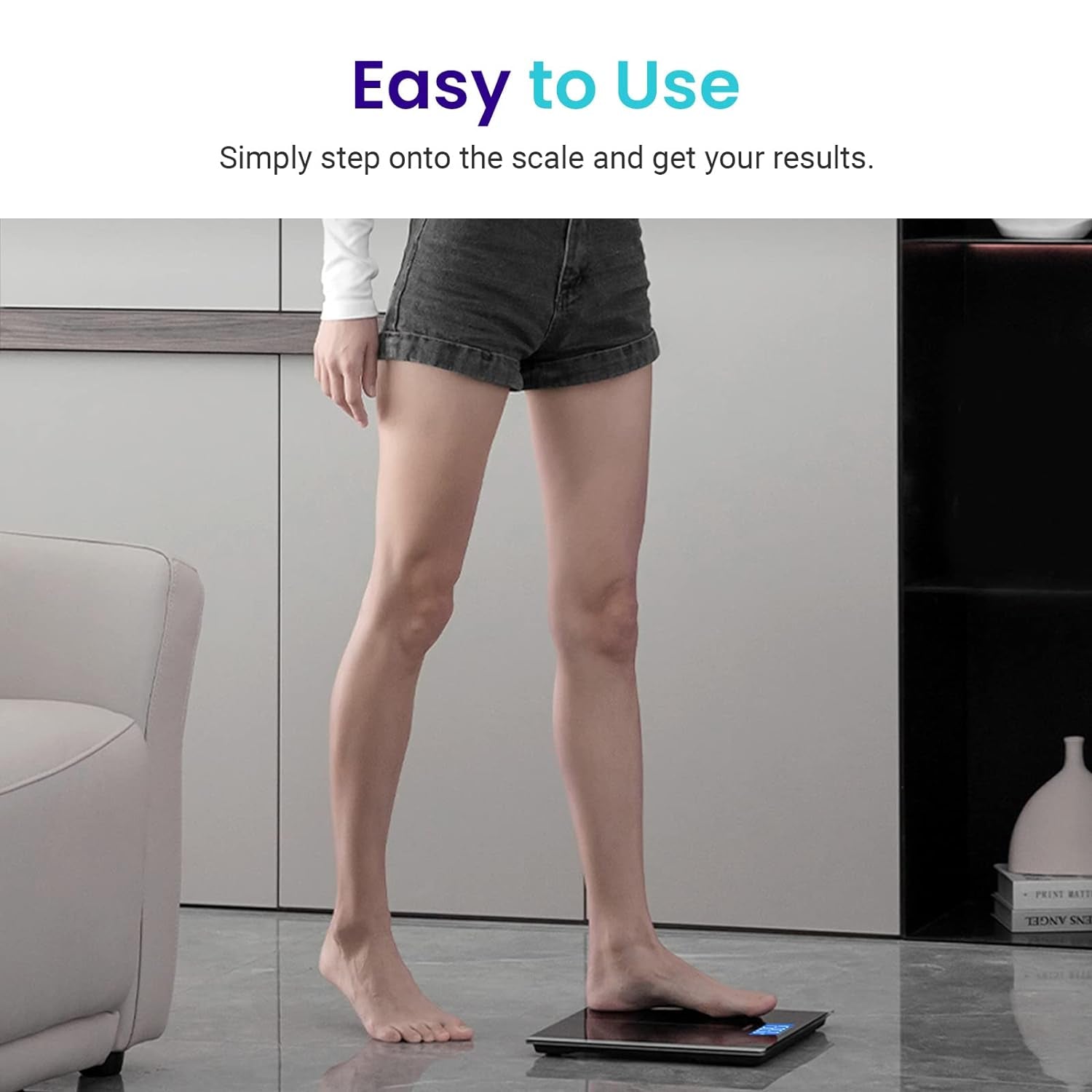 Digital Bathroom Scale – High Accuracy, LCD Display, 400 lbs Capacity, Tempered Glass