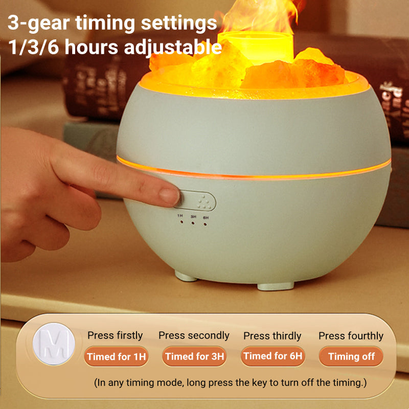 Salt Stone Simulation Flame Aromatherapy Machine - clickit2shipit