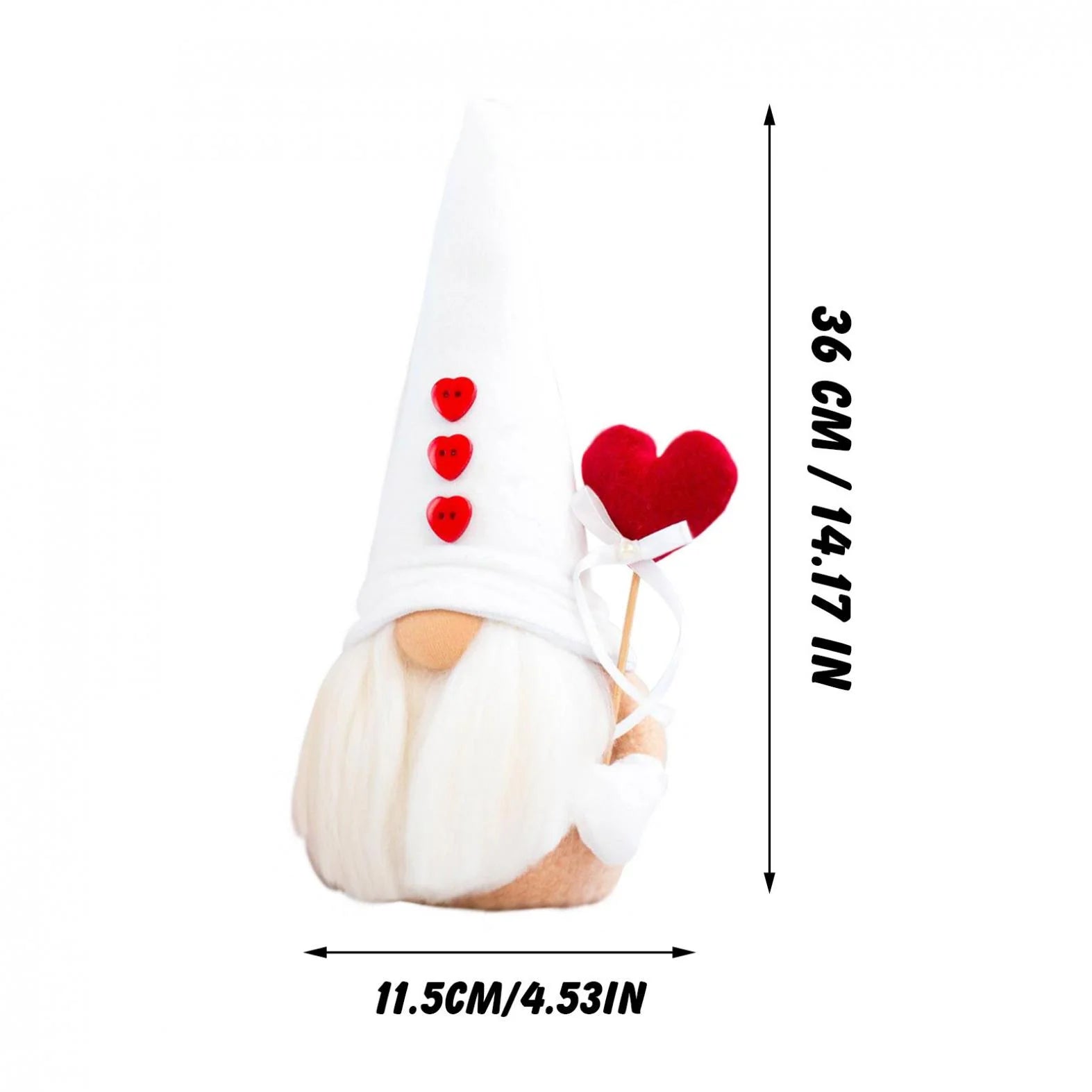 2PCS Valentines Day Gnome Plush Decorations -Mr and Mrs Handmake Scandinavian Tomte for Valentine'S Day Table Elf Gnomes Decor, Stuffed Plushie Decor,Sweet Valentines Day Gifts