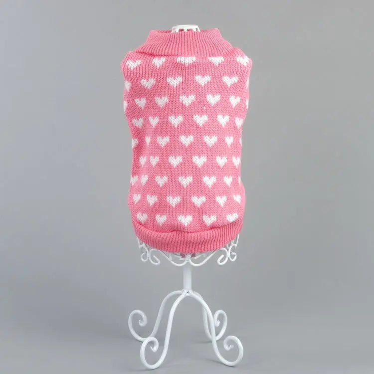 Fashion Pet Geometric Diamond Plaid Sweater - clickit2shipit