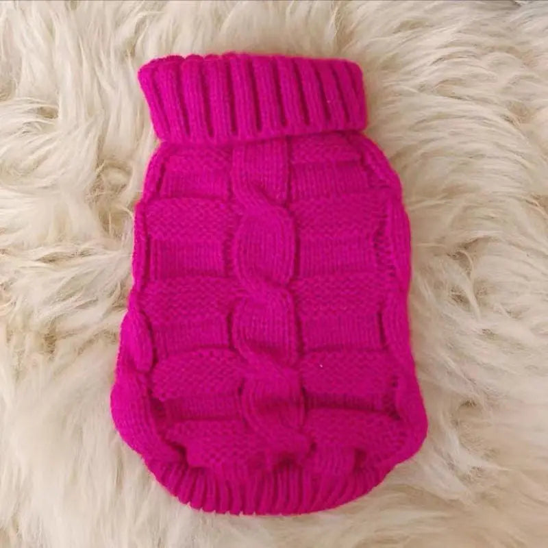 Cat Clothes Cat Pet Supplies Autumn Winter Knitted Sweater Cute Net Red - clickit2shipit