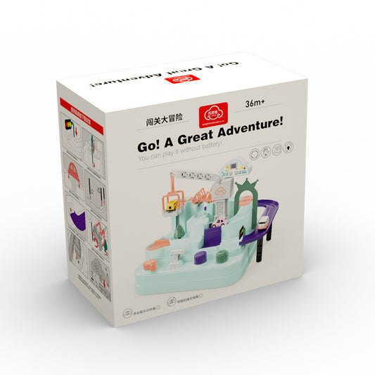 Toschi Car Adventure New Product Rail Car Toy Macaron Color